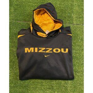 Missouri Tigers hoodie mens 2XL black yellow nike sweatshirt football mizzou RK